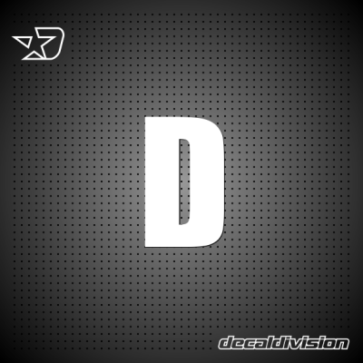 Vinyl Letter D - IMPACT